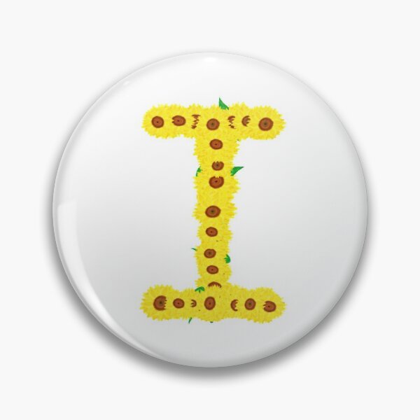 Item preview, Sunflowers Initial Letter I (White Background) designed and sold by ArtByLM.