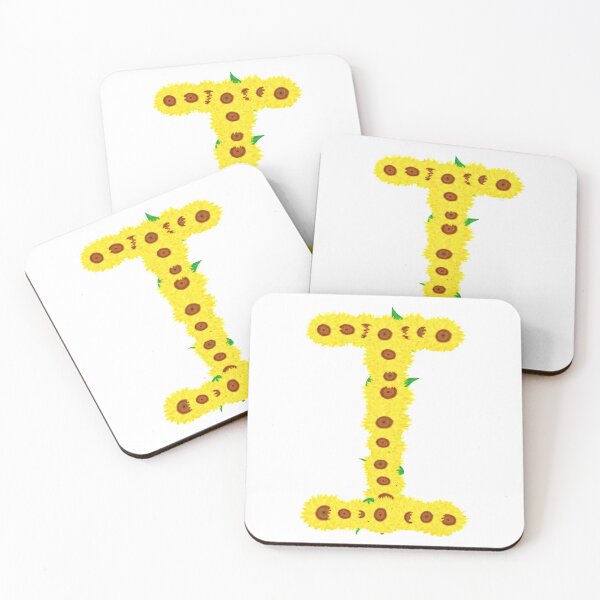 Item preview, Sunflowers Initial Letter I (White Background) designed and sold by ArtByLM.