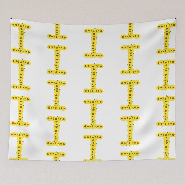 Item preview, Sunflowers Initial Letter I (White Background) designed and sold by ArtByLM.