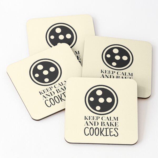 Item preview, Keep Calm And Bake Cookies Simple Outline designed and sold by quoteology.