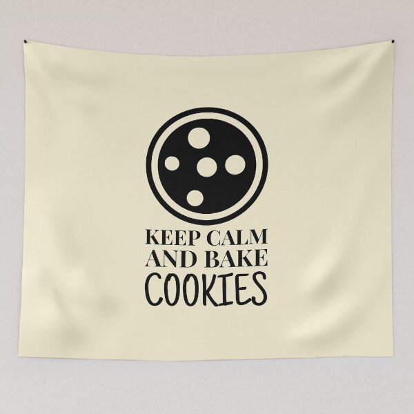 Item preview, Keep Calm And Bake Cookies Simple Outline designed and sold by quoteology.