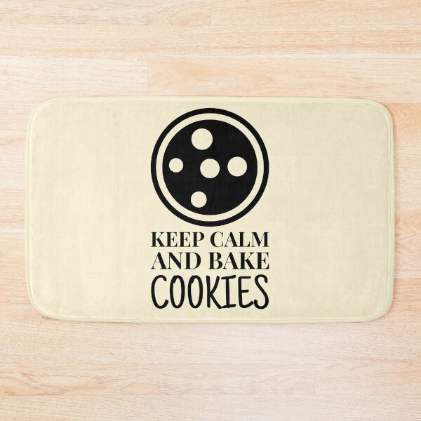 Item preview, Keep Calm And Bake Cookies Simple Outline designed and sold by quoteology.