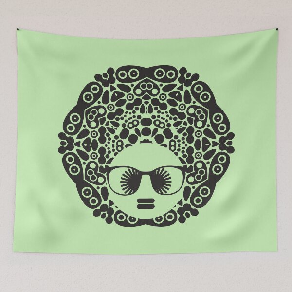 Item preview, Geometric Afro Lady designed and sold by craftyhabiba.