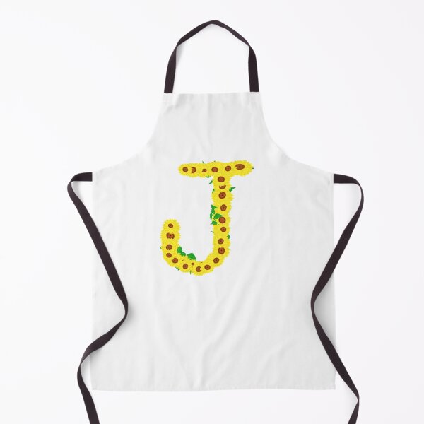 Item preview, Sunflowers Initial Letter J (White Background) designed and sold by ArtByLM.