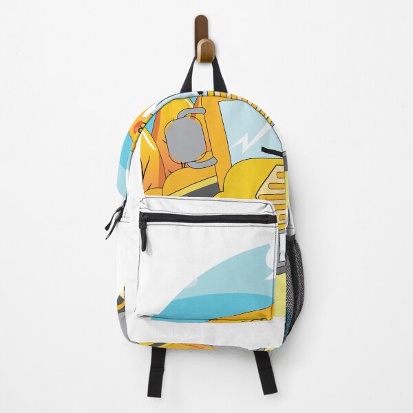 Item preview, kids yellow school bus ,cartoon background blue sky with trees in kids environment for kids game designed and sold by adee1122.
