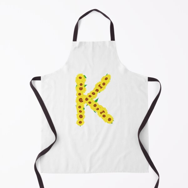 Item preview, Sunflowers Initial Letter K (White Background) designed and sold by ArtByLM.