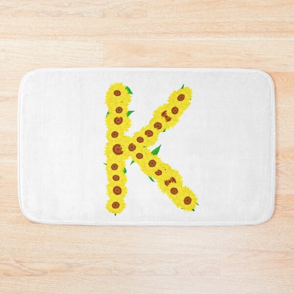 Item preview, Sunflowers Initial Letter K (White Background) designed and sold by ArtByLM.