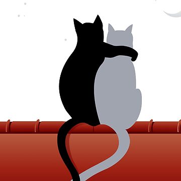 Artwork thumbnail, Black And Gray Cats by PappViktor