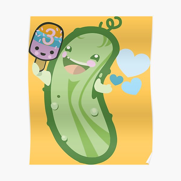 "Little Pickle Turns 3" Poster by MadebyV Redbubble