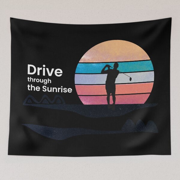 Item preview, Golf in the Sunrise designed and sold by HibouMagique.