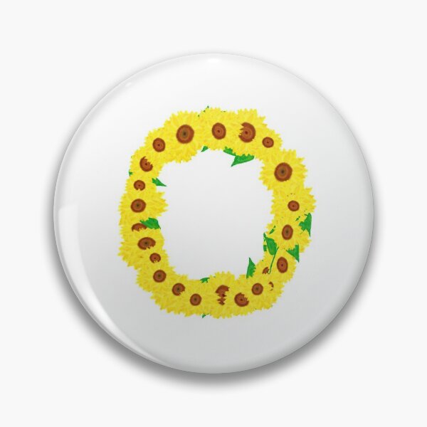 Item preview, Sunflowers Initial Letter O (White Background) designed and sold by ArtByLM.