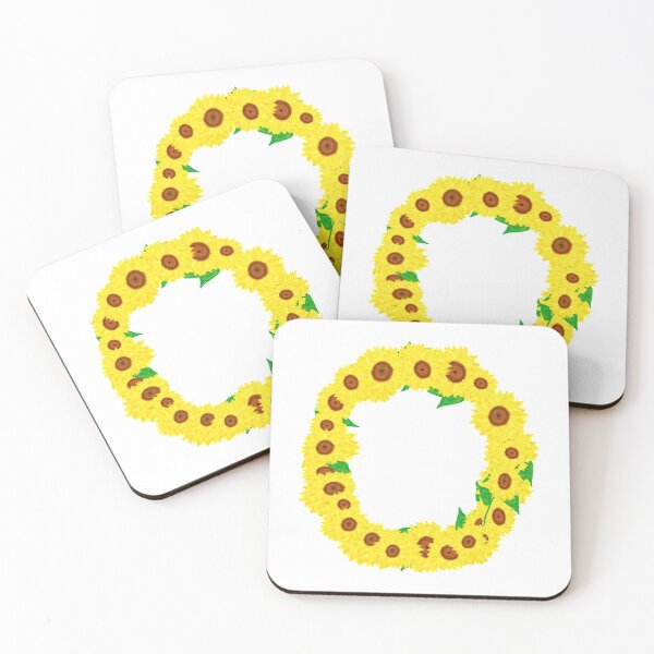 Item preview, Sunflowers Initial Letter O (White Background) designed and sold by ArtByLM.