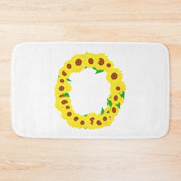 Item preview, Sunflowers Initial Letter O (White Background) designed and sold by ArtByLM.