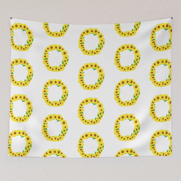 Item preview, Sunflowers Initial Letter O (White Background) designed and sold by ArtByLM.