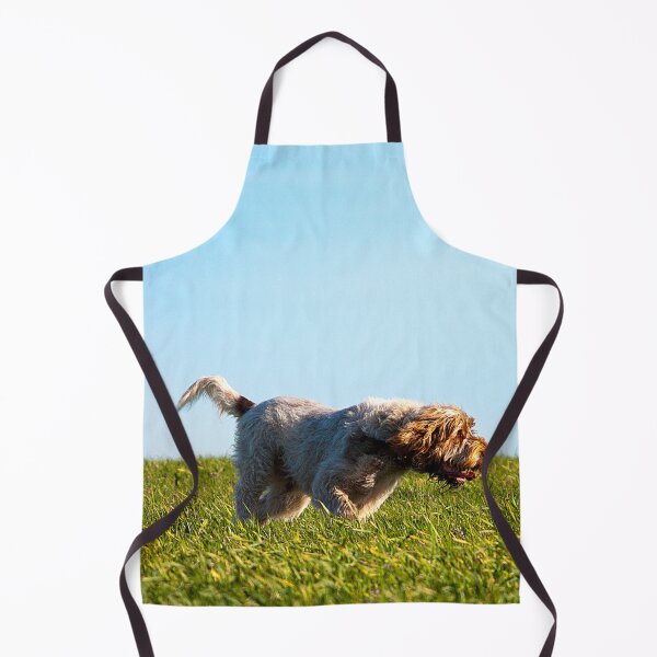 Item preview, Leaning Into The Wind Spinone designed and sold by FOLK ART FUSION.