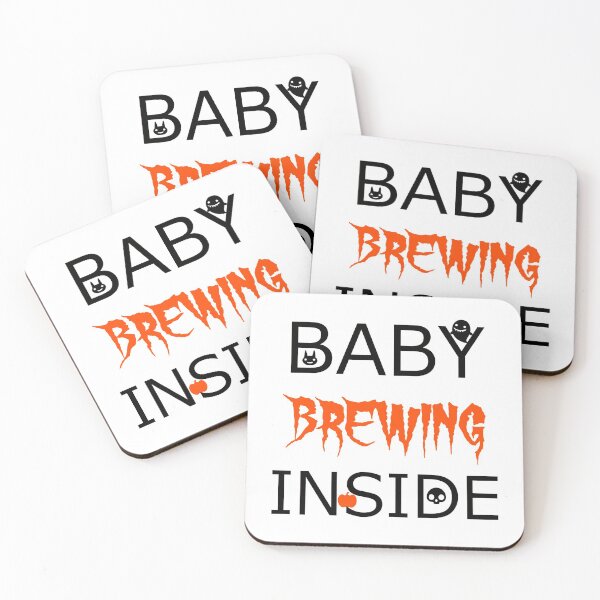 Item preview, Baby Brewing Inside-Halloween Pregnancy Announcement designed and sold by younghopes.
