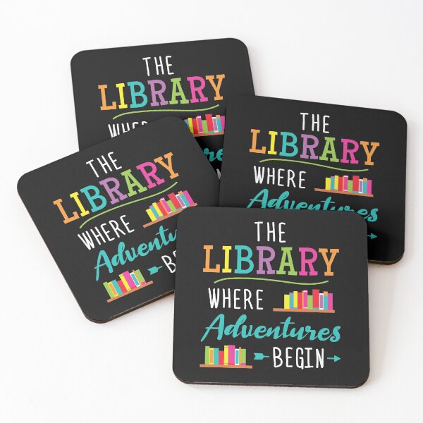 Item preview, The Library - Where Adventures Begin designed and sold by EstelleStar.