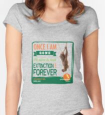 Once I'm Gone (Extinction is forever) Women's Fitted Scoop T-Shirt