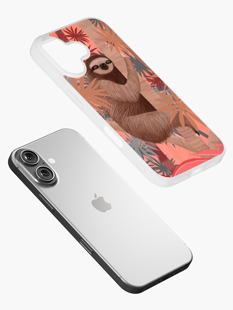 Thumbnail 2 of 5, iPhone Case, Technicolor Jungle 1 designed and sold by kernelcopia.