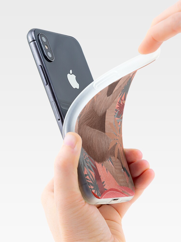 Thumbnail 4 of 5, iPhone Case, Technicolor Jungle 1 designed and sold by kernelcopia.