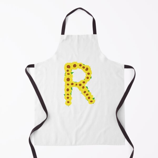 Item preview, Sunflowers Initial Letter R (White Background) designed and sold by ArtByLM.