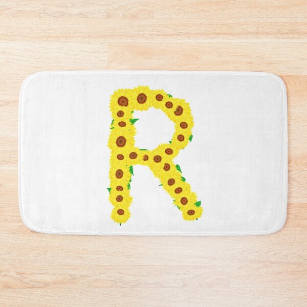 Item preview, Sunflowers Initial Letter R (White Background) designed and sold by ArtByLM.