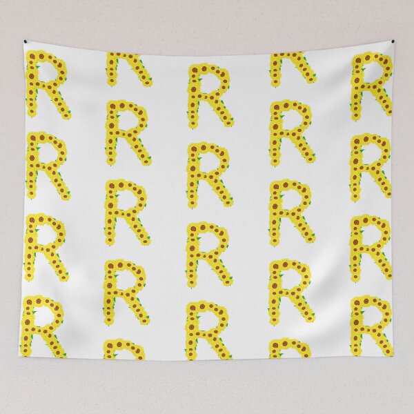 Item preview, Sunflowers Initial Letter R (White Background) designed and sold by ArtByLM.