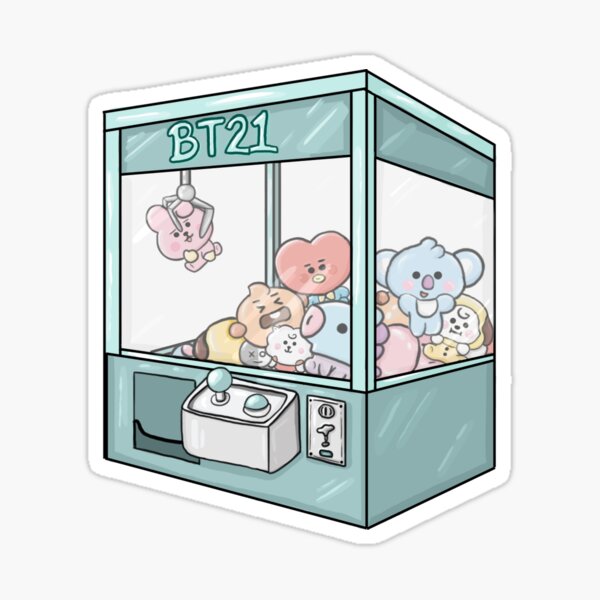 BT21 Arcade Machine Sticker