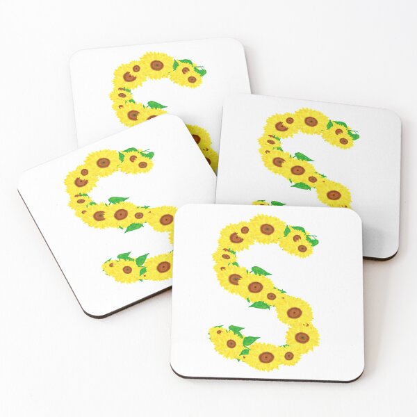 Item preview, Sunflowers Initial Letter S (White Background) designed and sold by ArtByLM.