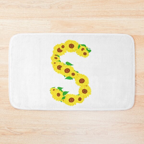 Item preview, Sunflowers Initial Letter S (White Background) designed and sold by ArtByLM.