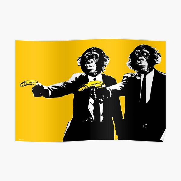 Pulp Fiction Monkeys Poster