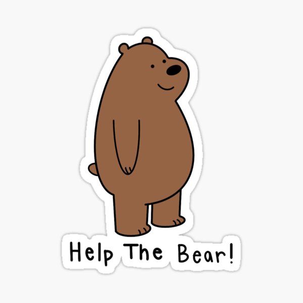 Help The Bear Stickers | Redbubble