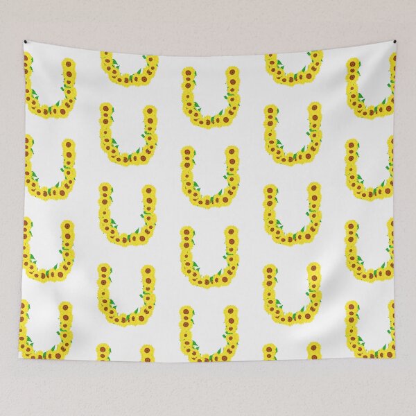 Item preview, Sunflowers Initial Letter U (White Background) designed and sold by ArtByLM.