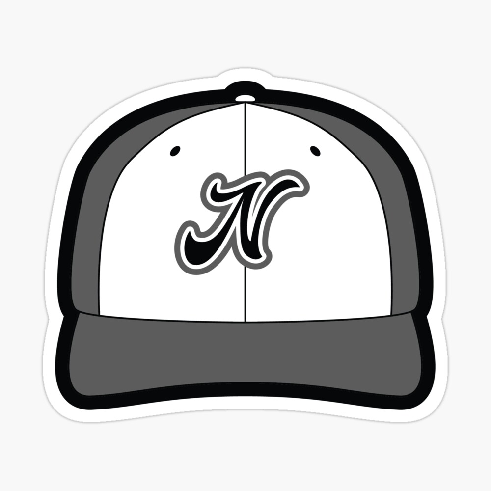 Simple Black and White Baseball Jersey Back Sticker for Sale by gary28