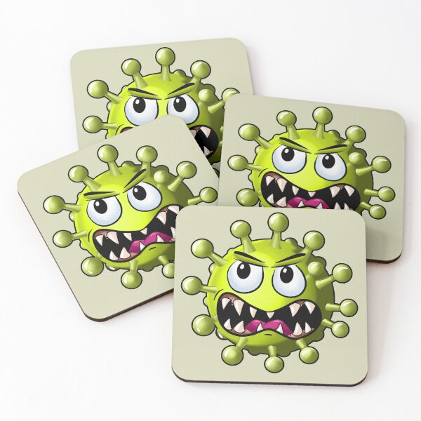 Item preview, Cartoon corona virus designed and sold by Mike-vom-Mars.