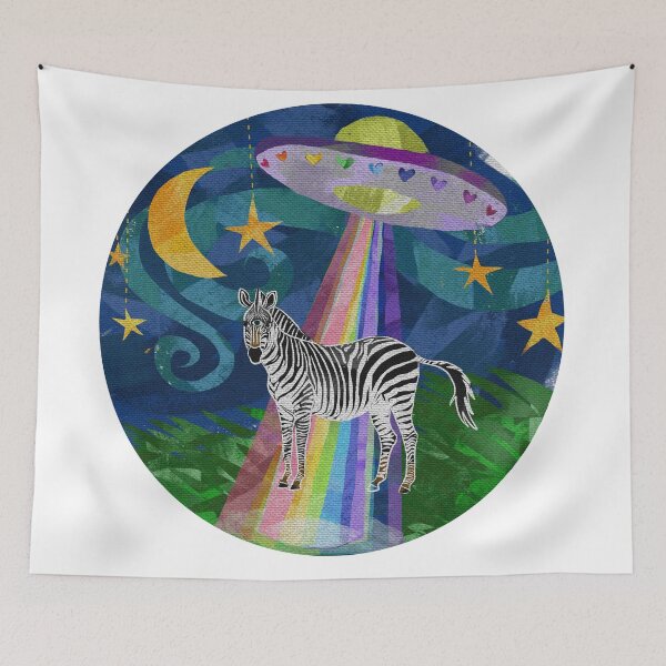 Item preview, cosmic zebra  designed and sold by ludvigstudio.