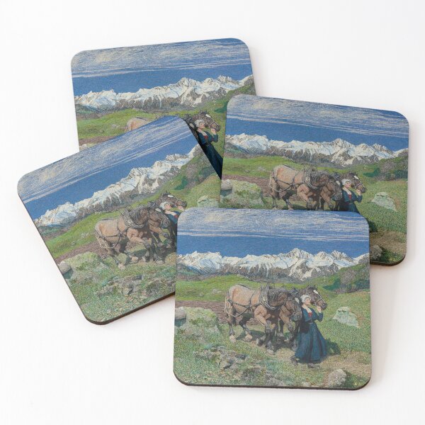 Item preview, Spring in the Alps - Giovanni Segantini designed and sold by themasters.