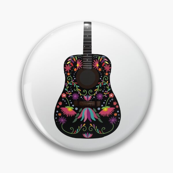 Item preview, Mexican folk art guitar  designed and sold by Createartforfun.