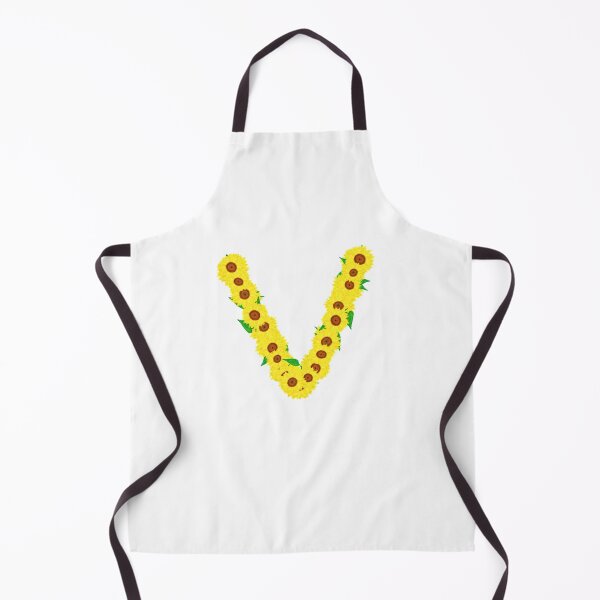 Item preview, Sunflowers Initial Letter V (White Background) designed and sold by ArtByLM.