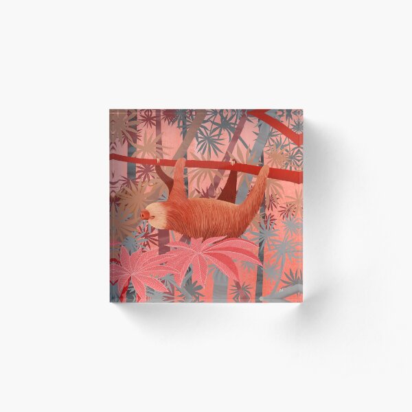 Technicolor Jungle 3 Acrylic Block