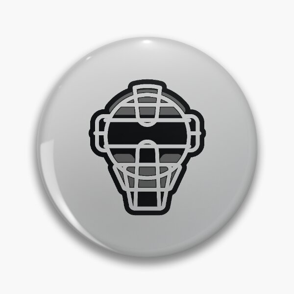 Item preview, Simple Black and White Baseball Catcher's Mask designed and sold by gary28.