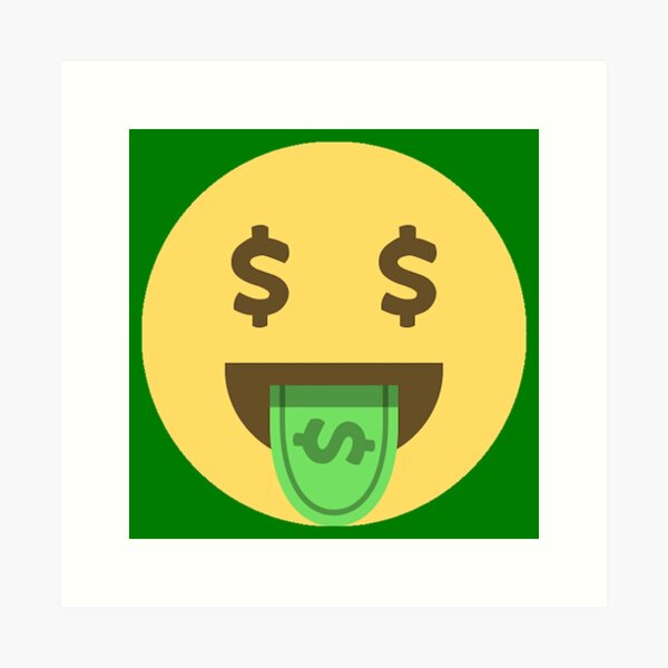 Money Bag Emoji Art Print for Sale by KHavens