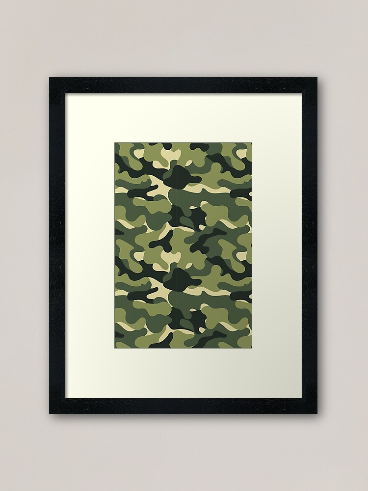 Camouflage Pattern Dark Green Military Army | Art Board Print