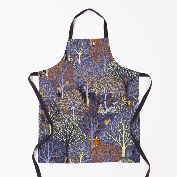 Item preview, Magical Forest in blue designed and sold by Gaia Marfurt.