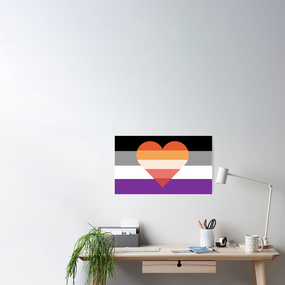 Asexual Lesbian Poster For Sale By Cronucon Redbubble