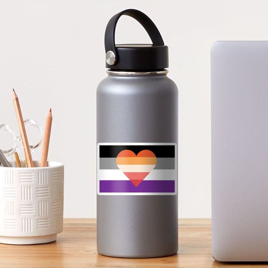 Asexual Lesbian Sticker For Sale By Cronucon Redbubble 7594