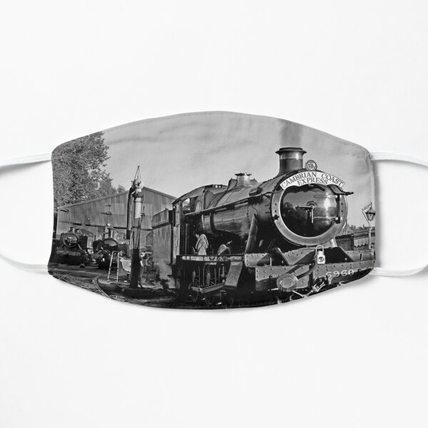 GWR steam loco 6960 Raveningham Hall at Bridgnorth loco shed Mask