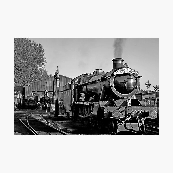 Item preview, GWR steam loco 6960 Raveningham Hall at Bridgnorth loco shed designed and sold by Random Railways.