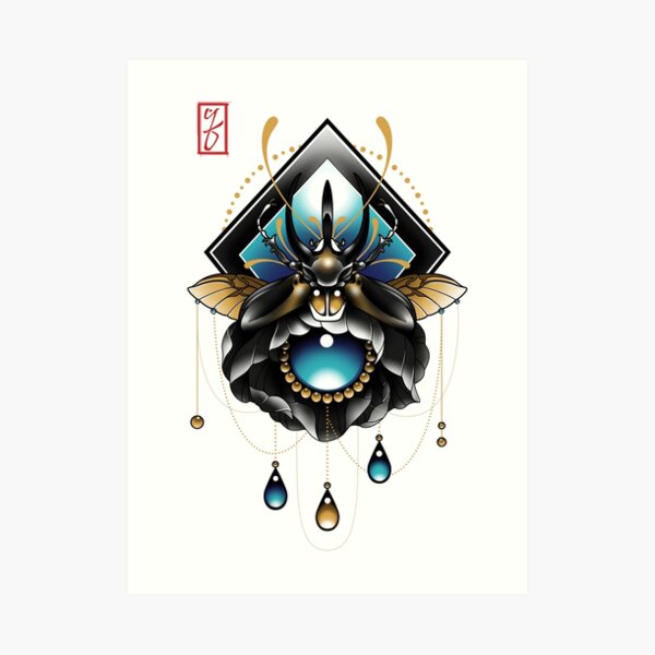 Jewel Beetle Art Print