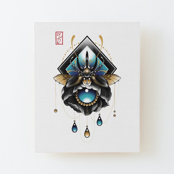 Jewel Beetle Wood Mounted Print